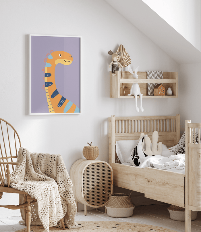 Dinosaurier Poster auf Baumwoll-Canvas – Premium Qualität