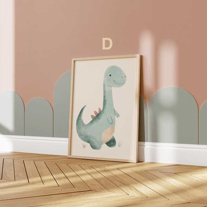 Dinosaurier Poster auf Baumwoll-Canvas – Premium Qualität