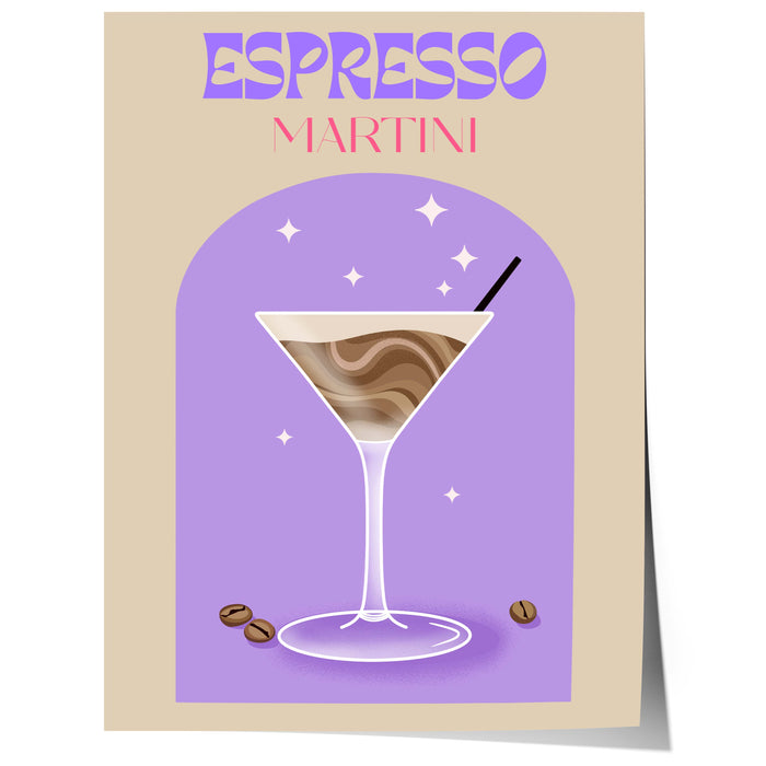Espresso Martini Poster – Premium Baumwoll-Print