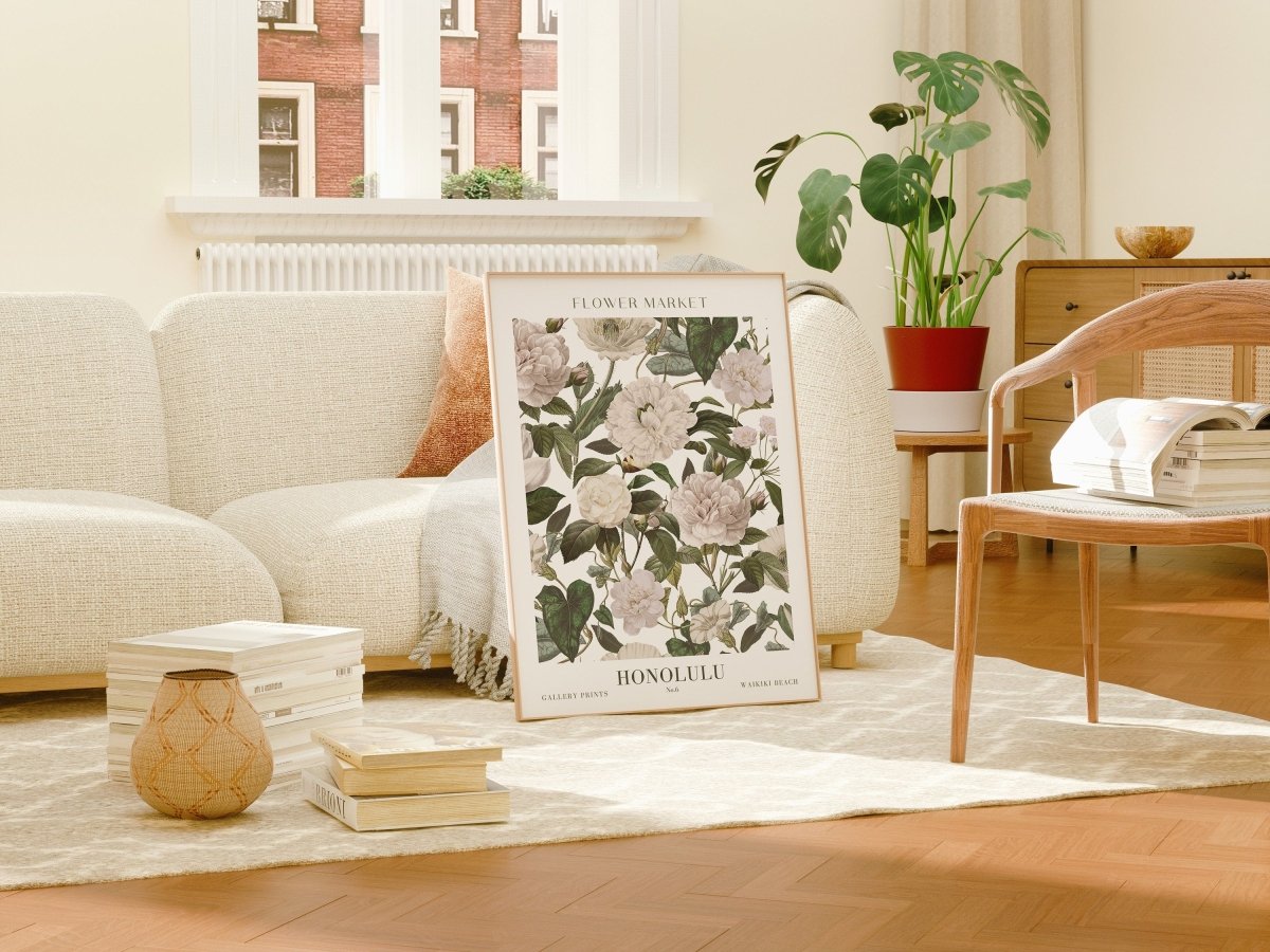 Flower Market Poster · Geschenkidee · Design Poster · Blumen · Wanddeko Wohnzimmer Küche · Wall deco · Deko Print ohne Rahmen - justgoodmood