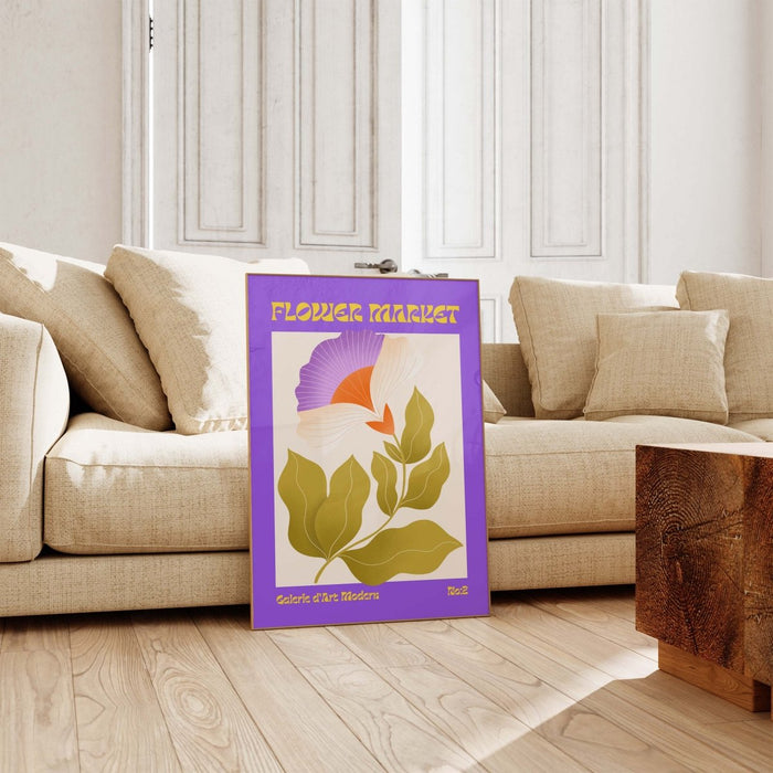 Flower Market Poster – Hochwertiger Baumwoll-Print