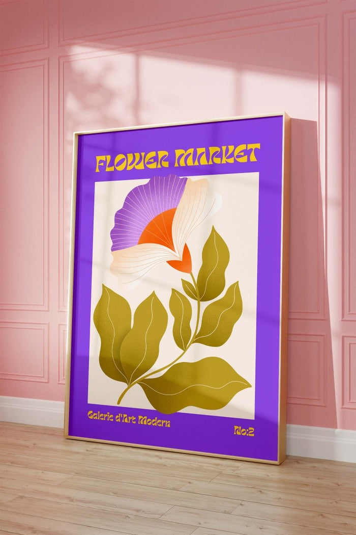 Flower Market Poster – Hochwertiger Baumwoll-Print