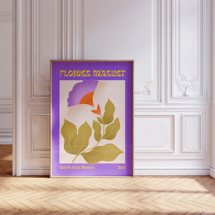 Flower Market Poster – Hochwertiger Baumwoll-Print