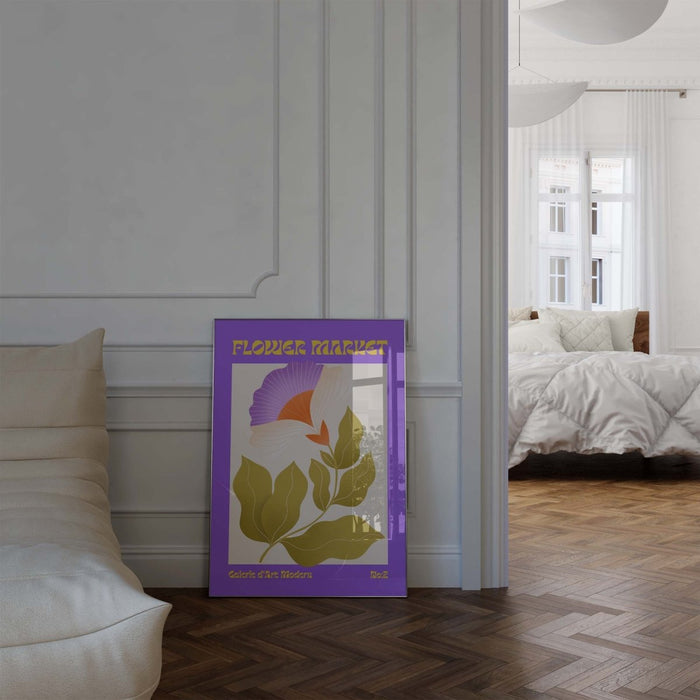 Flower Market Poster – Hochwertiger Baumwoll-Print