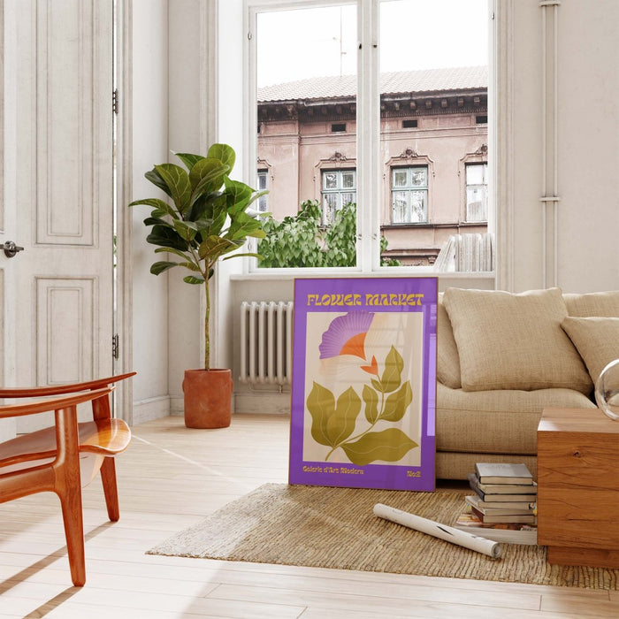 Flower Market Poster – Hochwertiger Baumwoll-Print