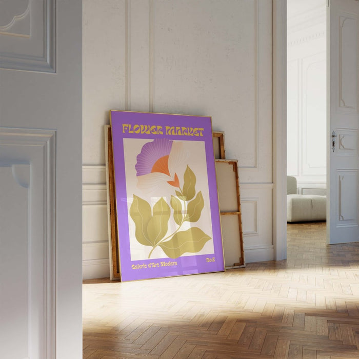 Flower Market Poster – Hochwertiger Baumwoll-Print