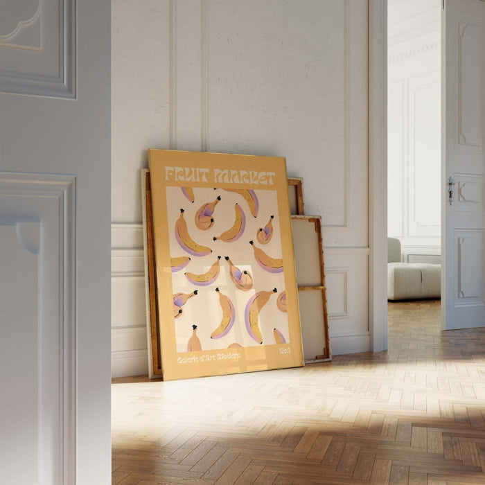 Fruit Market Poster – Premium Baumwoll-Canvas Kunst