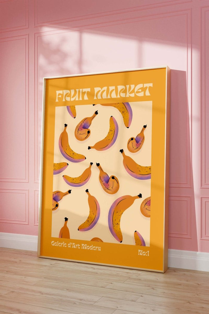 Fruit Market Poster – Premium Baumwoll-Canvas Kunst