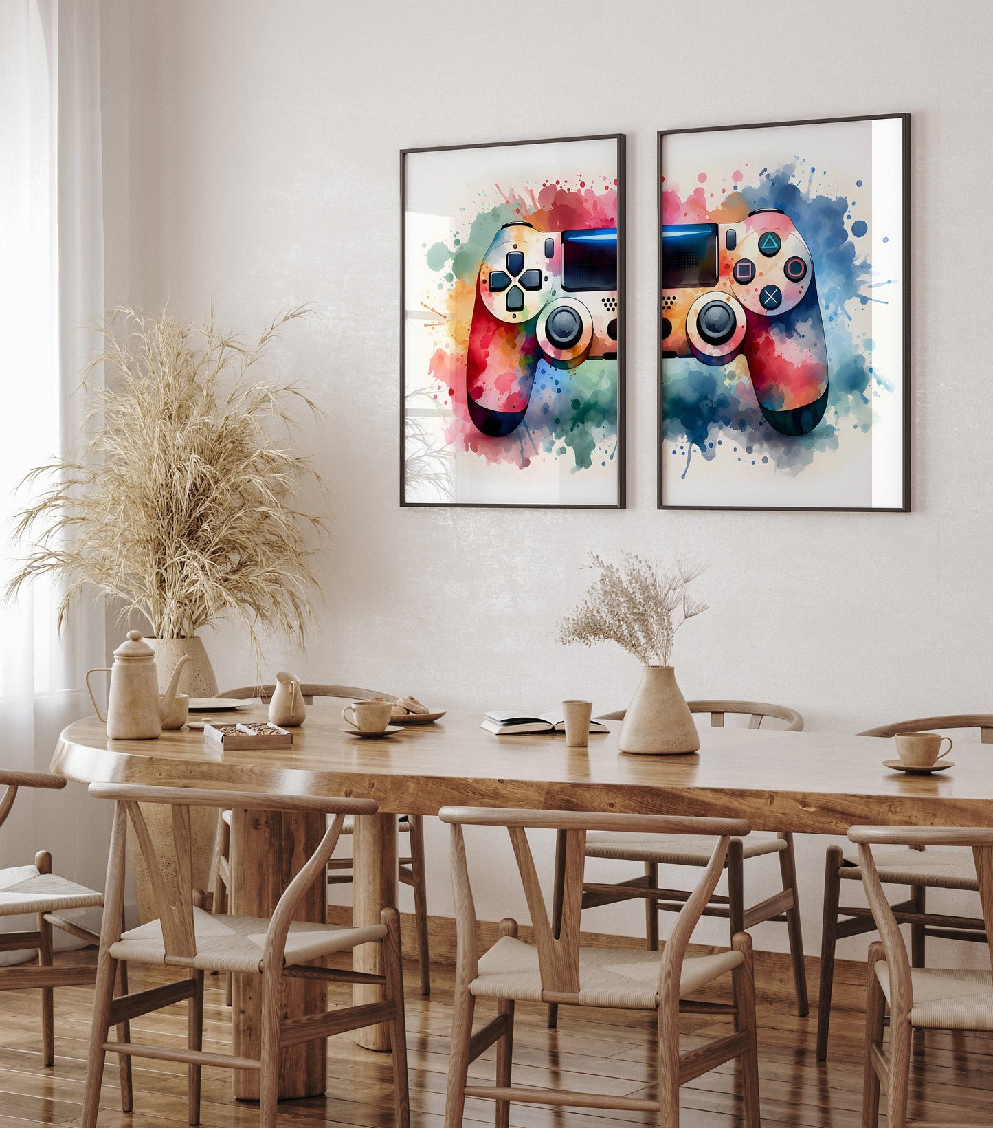 Gaming Poster 2er Set· Gaming Wandkunst · Gaming Raum Deko · Gamer Geschenk · Videospiel · Wand Deko · Esports Spiel·Deko Print· ohne Rahmen - justgoodmood