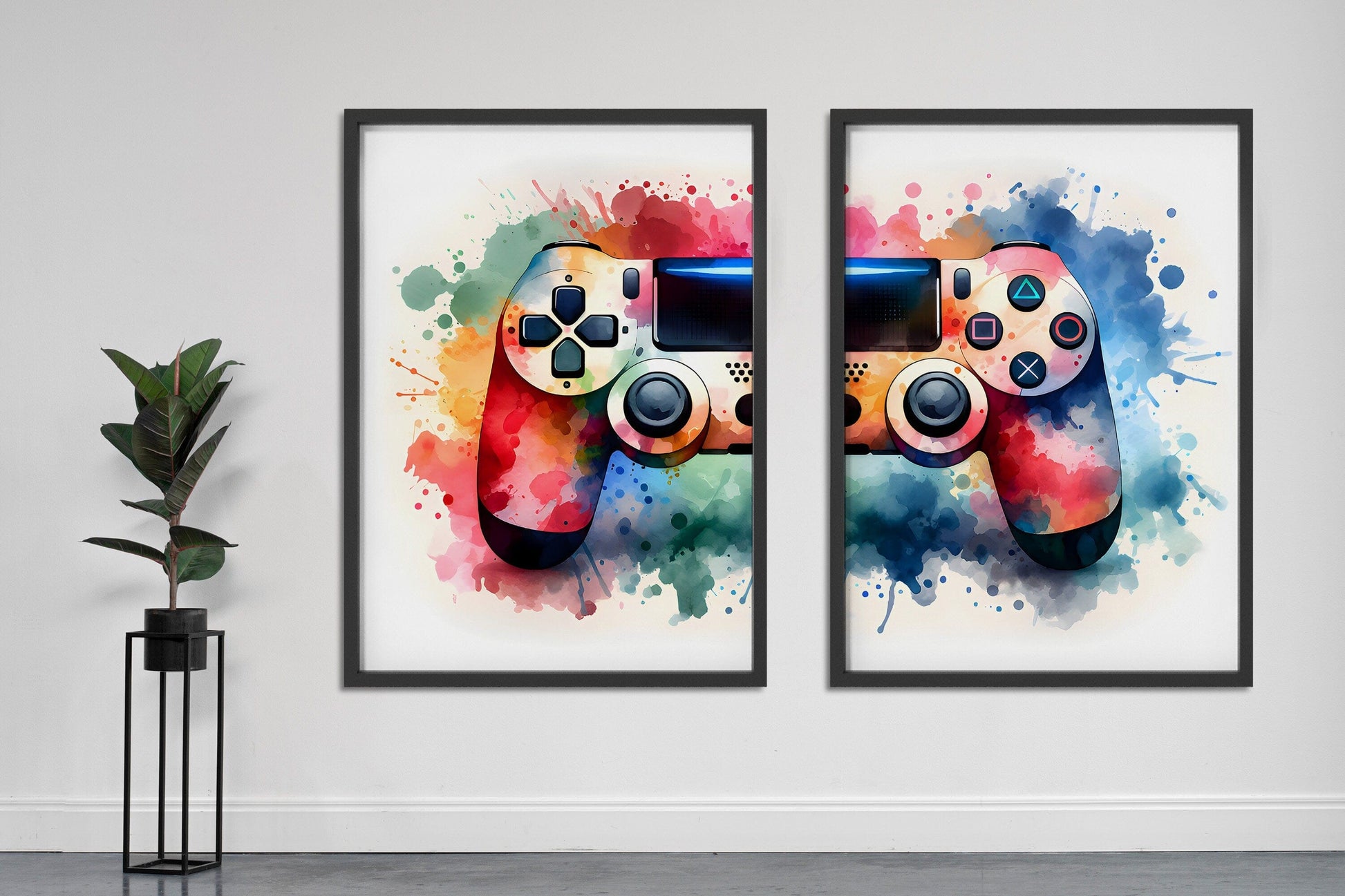 Gaming Poster 2er Set· Gaming Wandkunst · Gaming Raum Deko · Gamer Geschenk · Videospiel · Wand Deko · Esports Spiel·Deko Print· ohne Rahmen - justgoodmood