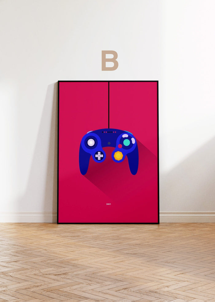 JUSTGOODMOOD Gaming Wandkunst – Edle Baumwoll-Poster