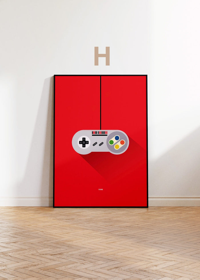 JUSTGOODMOOD Gaming Wandkunst – Edle Baumwoll-Poster