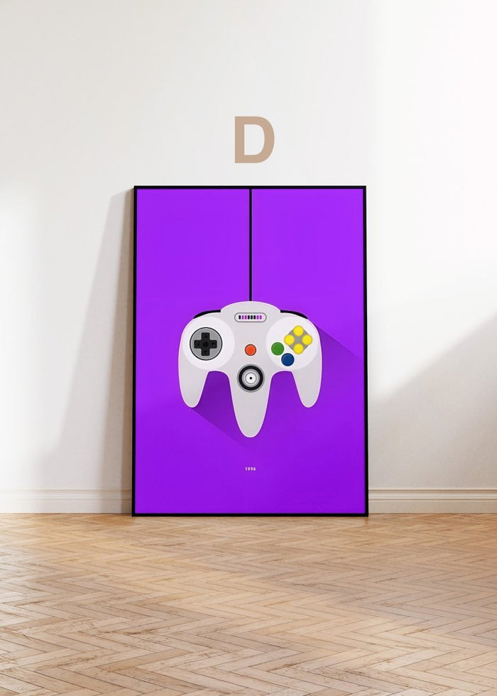 JUSTGOODMOOD Gaming Wandkunst – Edle Baumwoll-Poster