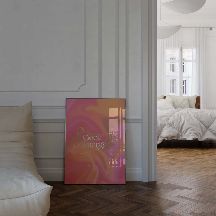 Good Energy Poster auf Premium-Baumwolle – JUSTGOODMOOD