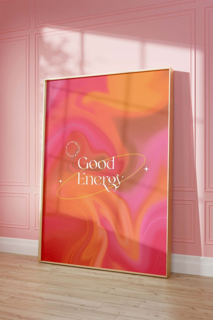 Good Energy Poster auf Premium-Baumwolle – JUSTGOODMOOD