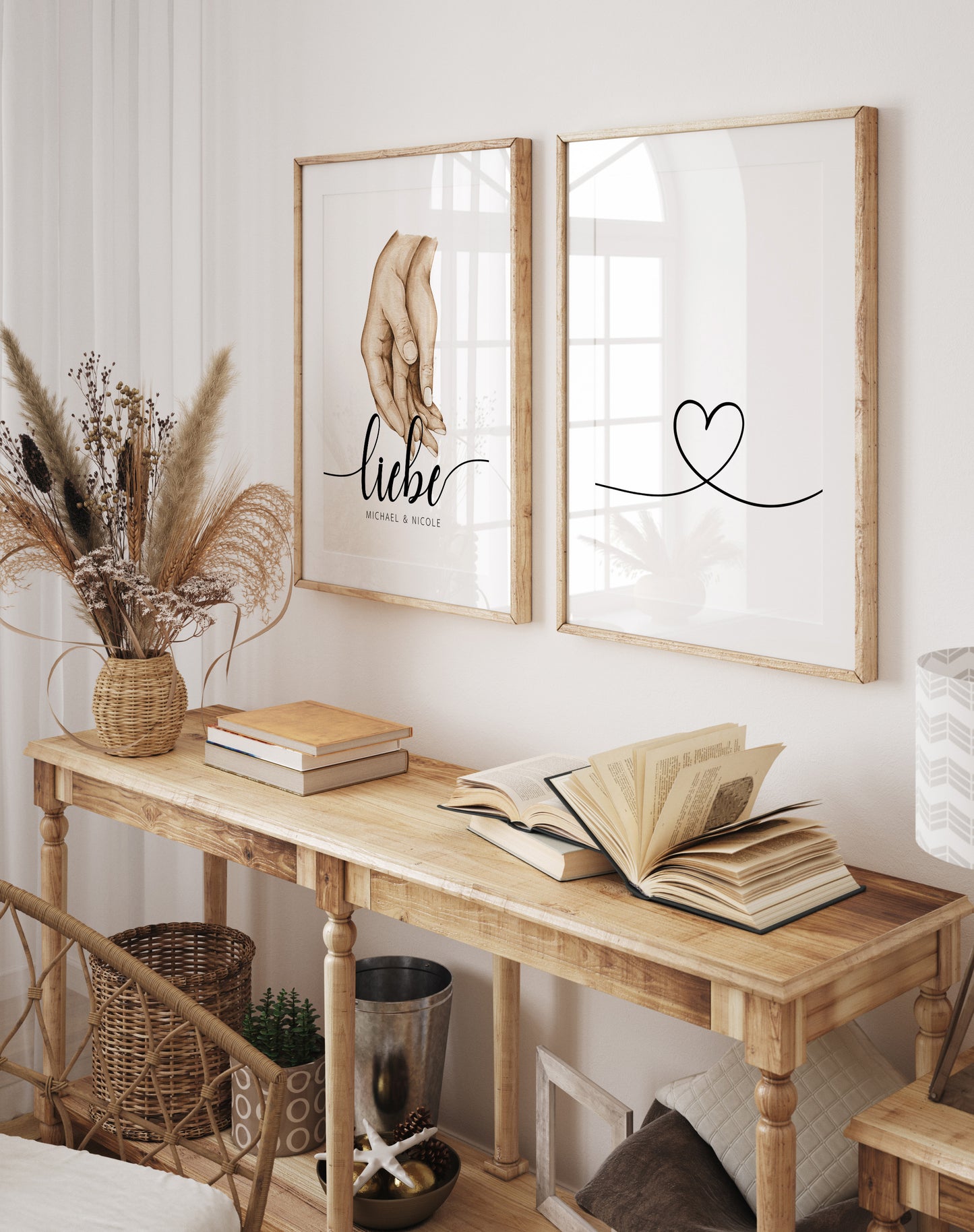 Poster Familie Personalisiert mit Händen I Familiengeschenk I Wohnzimmer & Schlafzimmer Bilder I Wand Deko I Kunstdruck I  ohne Rahmen