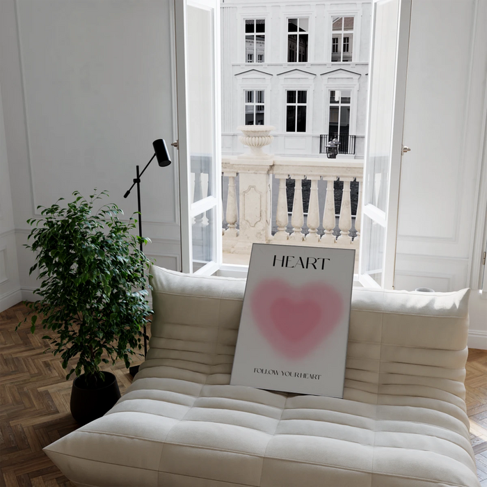 Heart Body Mind Soul Poster – Premium Baumwoll-Canvas