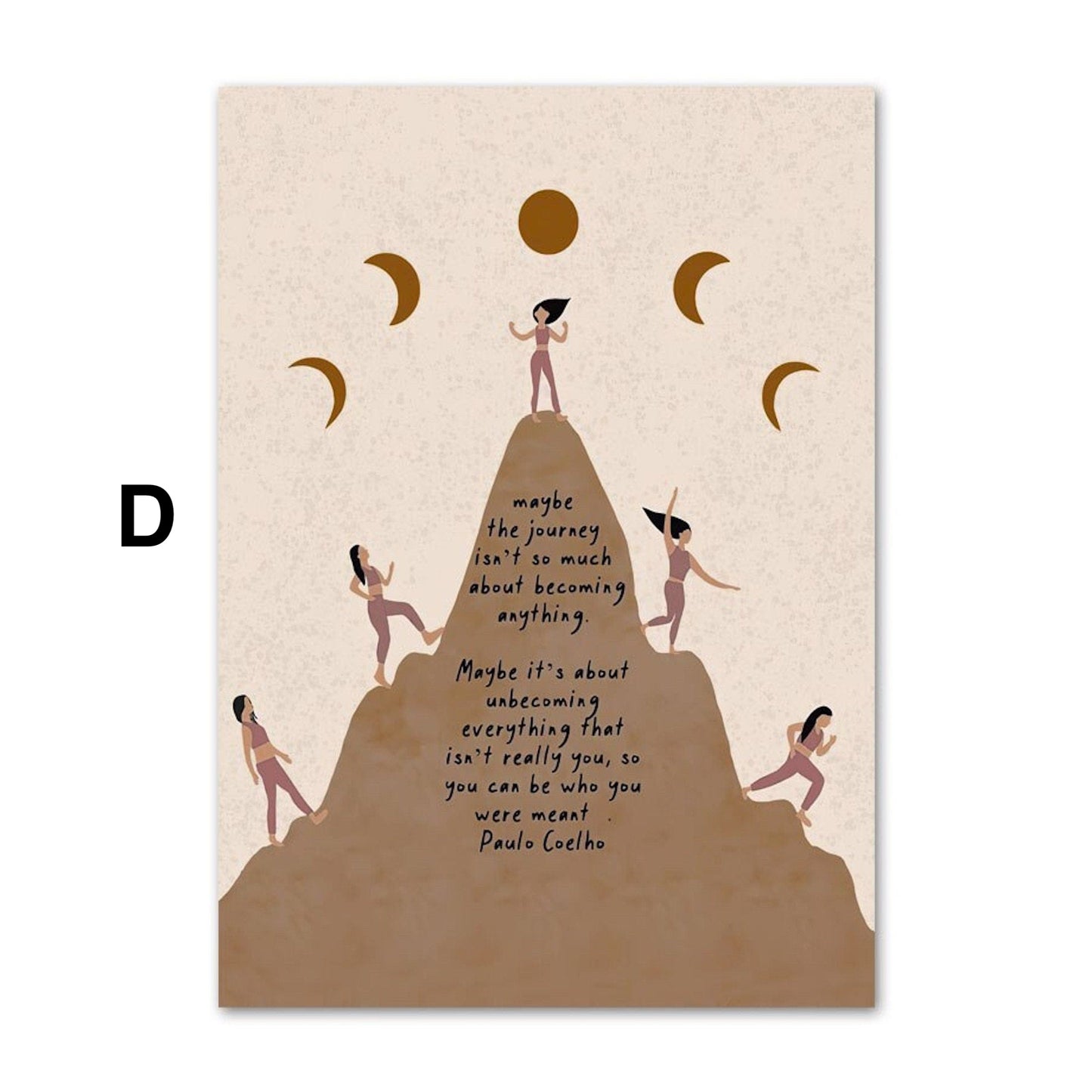 Yoga Manifestieren Poster · Geschenkidee · Positive Gedanken · Deko Print ohne Bilderrahmen