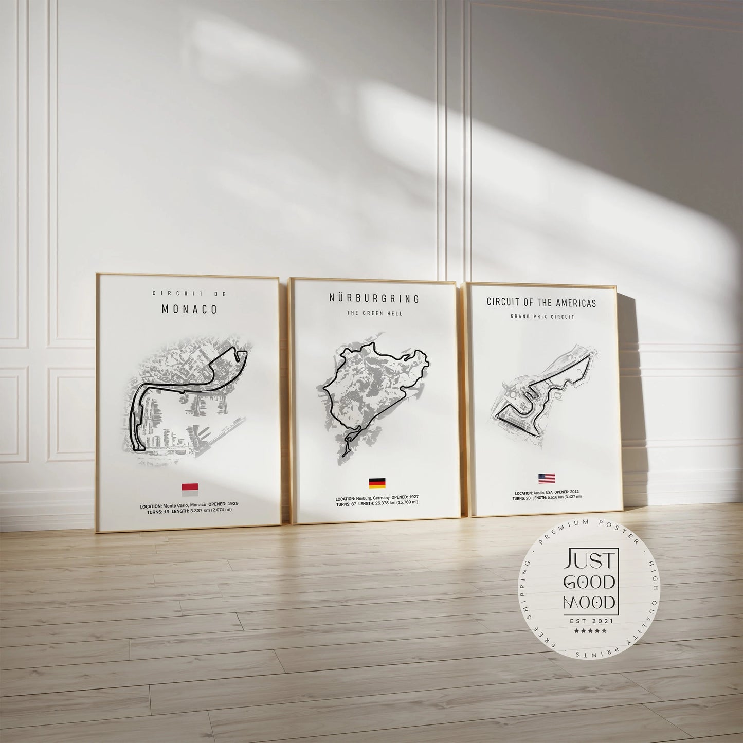 Formel 1 Rennstrecken Poster 2026 · Geschenkidee · Monaco Spa · Deko Print ohne Rahmen