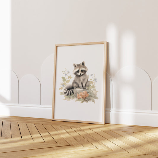 Kinderzimmer Poster Tiere Wald Wasserfarben · Wanddekoration Kinderzimmer Geschenkidee · Wand Deko · Kunst Druck · Deko Print · ohne Rahmen