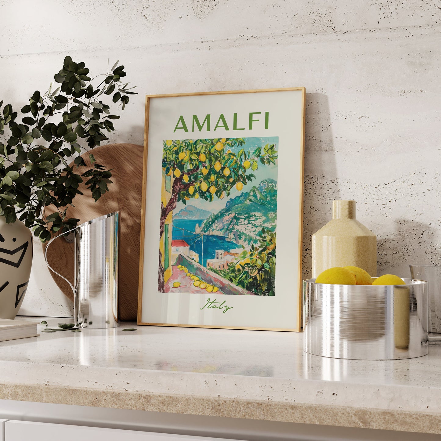 SOMMER POSTER SUMMER Vibes · Geschenkidee · Sonne Meer Strand · Kunstdruck · Deko Print ohne Rahmen