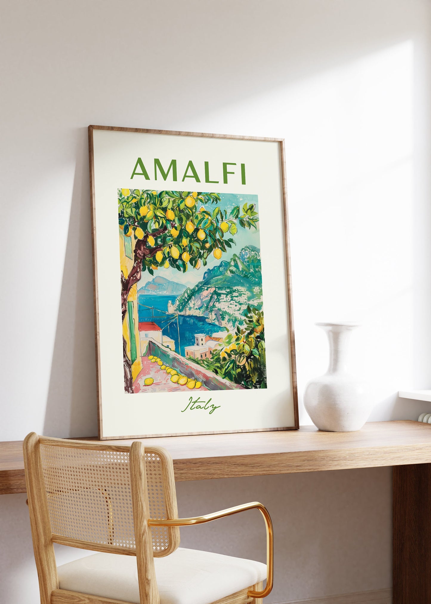 SOMMER POSTER SUMMER Vibes · Geschenkidee · Sonne Meer Strand · Kunstdruck · Deko Print ohne Rahmen