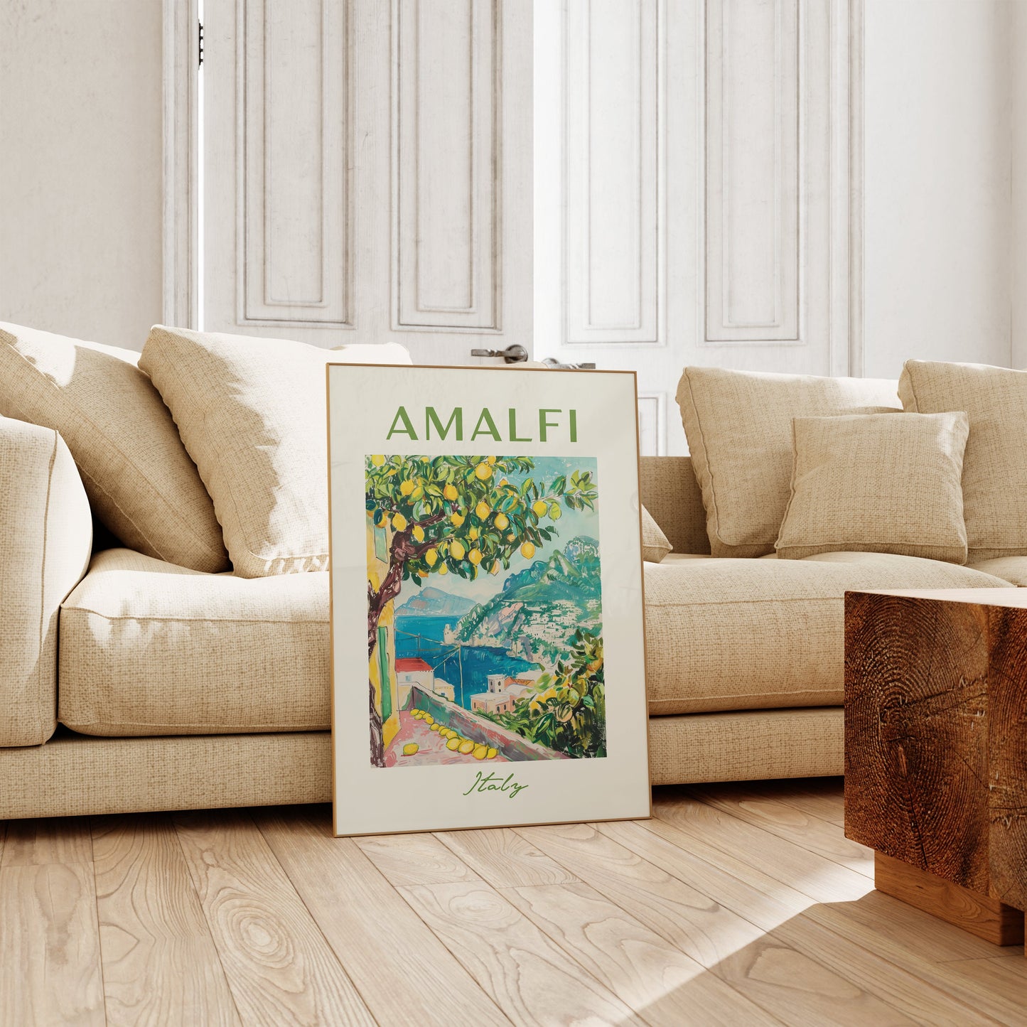 SOMMER POSTER SUMMER Vibes · Geschenkidee · Sonne Meer Strand · Kunstdruck · Deko Print ohne Rahmen
