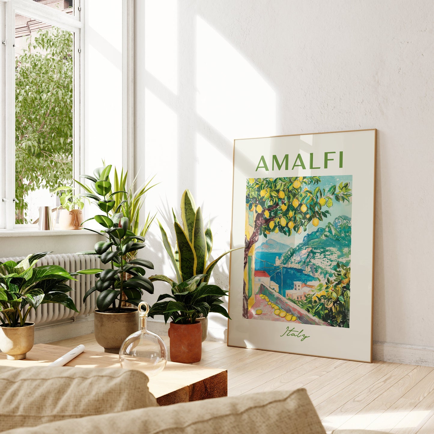 SOMMER POSTER SUMMER Vibes · Geschenkidee · Sonne Meer Strand · Kunstdruck · Deko Print ohne Rahmen