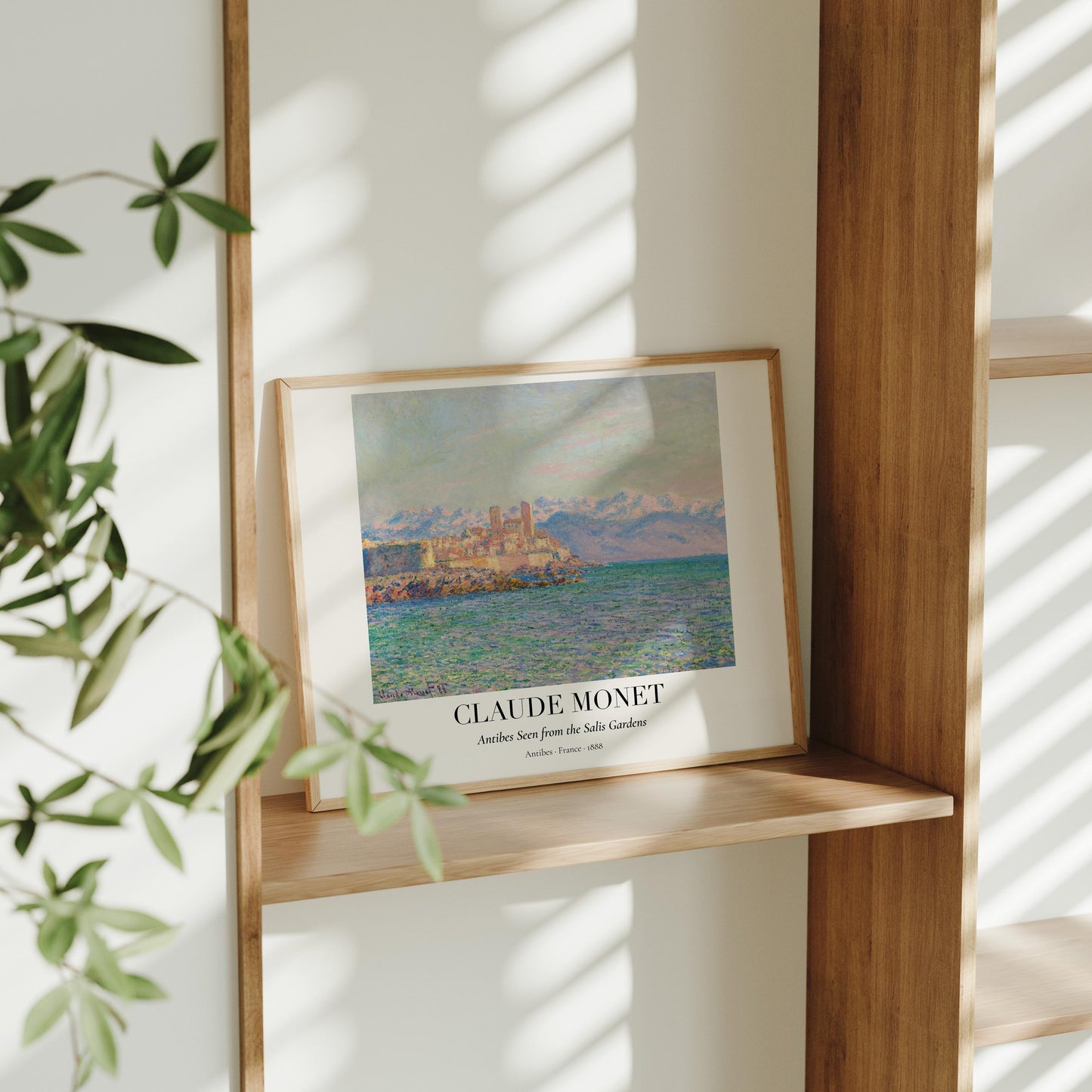 Claude Monet Poster · Antibes Frankreich 1888 · Mittelmeer Küste Kunst · Impressionismus Kunstdruck · Landschaft · Dekoprint ohne Rahmen