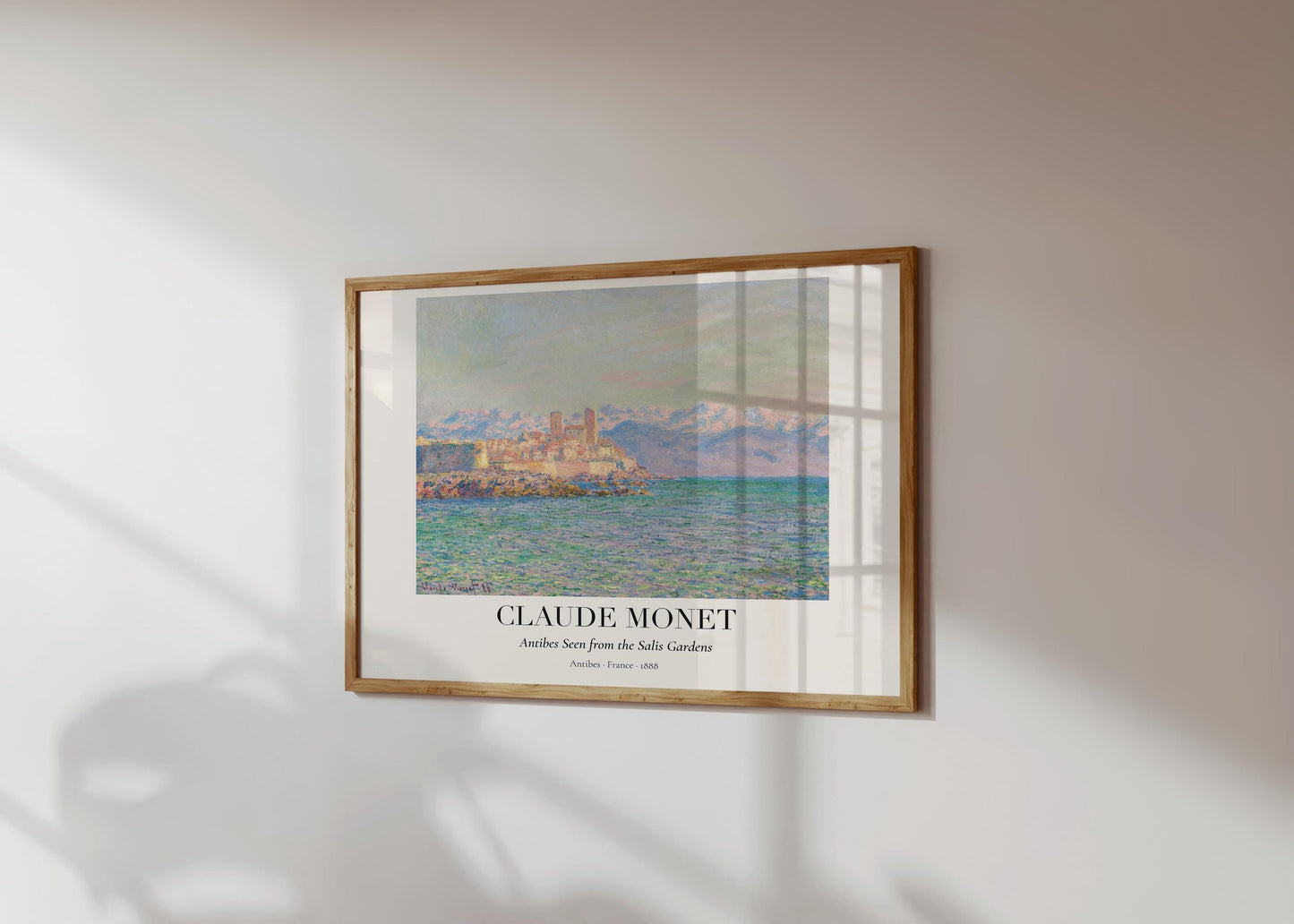 Claude Monet Poster · Antibes Frankreich 1888 · Mittelmeer Küste Kunst · Impressionismus Kunstdruck · Landschaft · Dekoprint ohne Rahmen