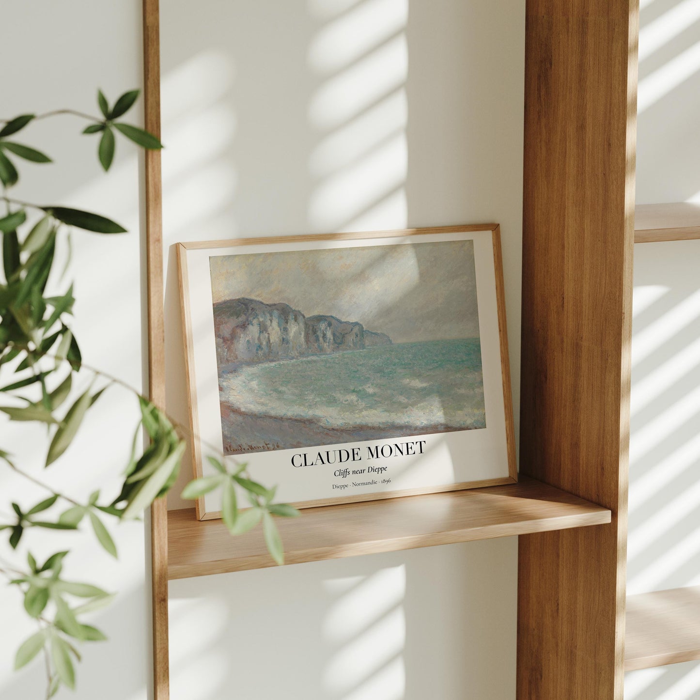 Claude Monet Poster · Klippen bei Dieppe 1896 · Normandie Küstenkunst · Impressionismus Druck · Vintage Wandbild ohne Rahmen
