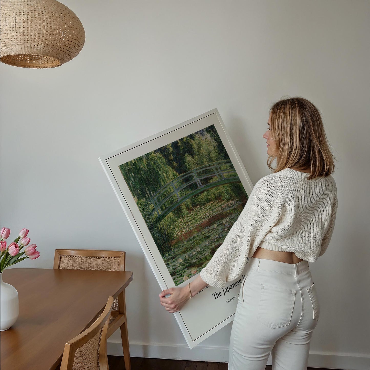 Claude Monet Poster · Japanische Brücke 1899 · Garten von Giverny · Impressionismus Seerosen Kunstdruck · Vintage Deko Print ohne Rahmen