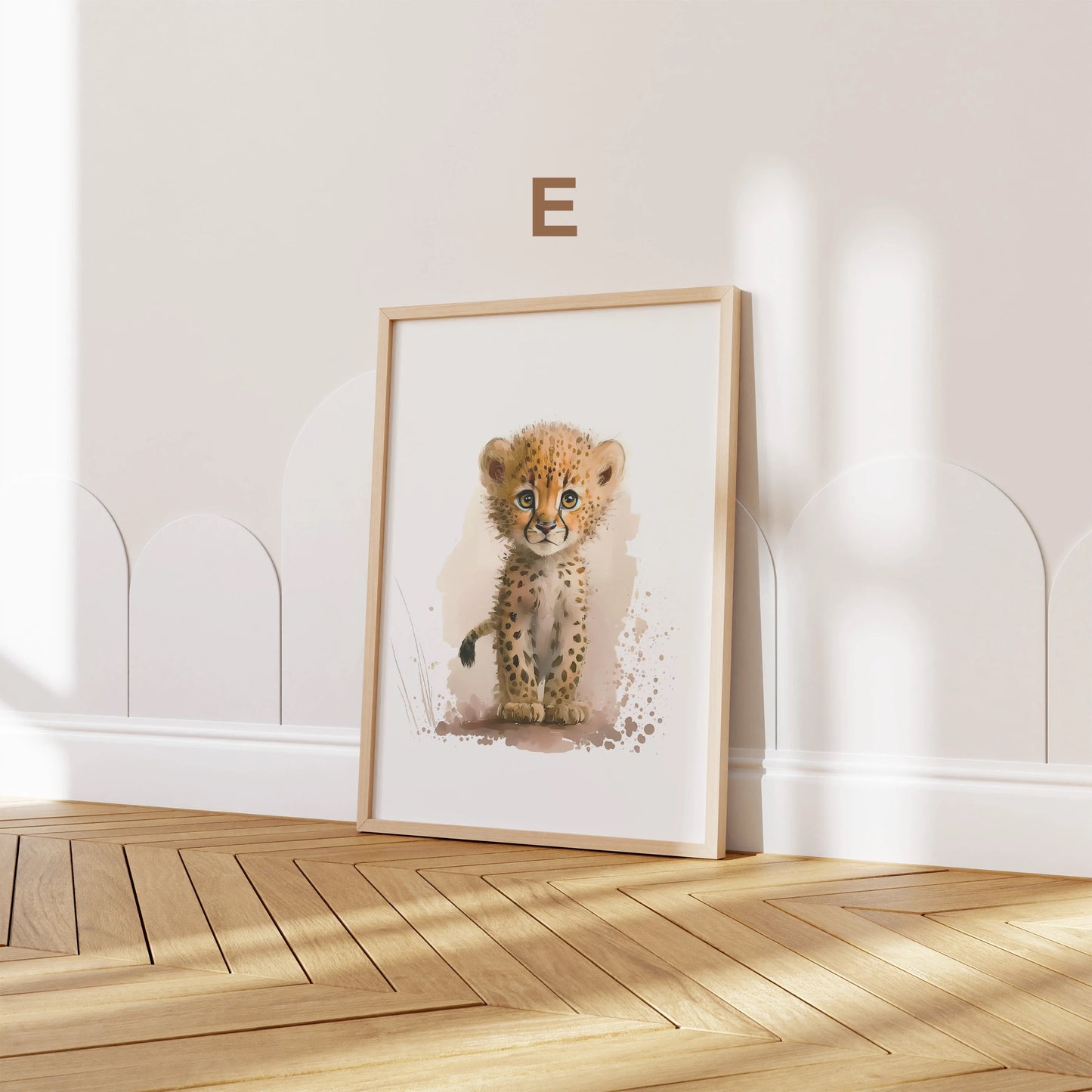 Poster Kinderzimmer Tiere Wald Dschungel Aquarell I Kinderzimmer Bilder I Wand Deko I Kunst Druck I Deko Print I ohne Rahmen