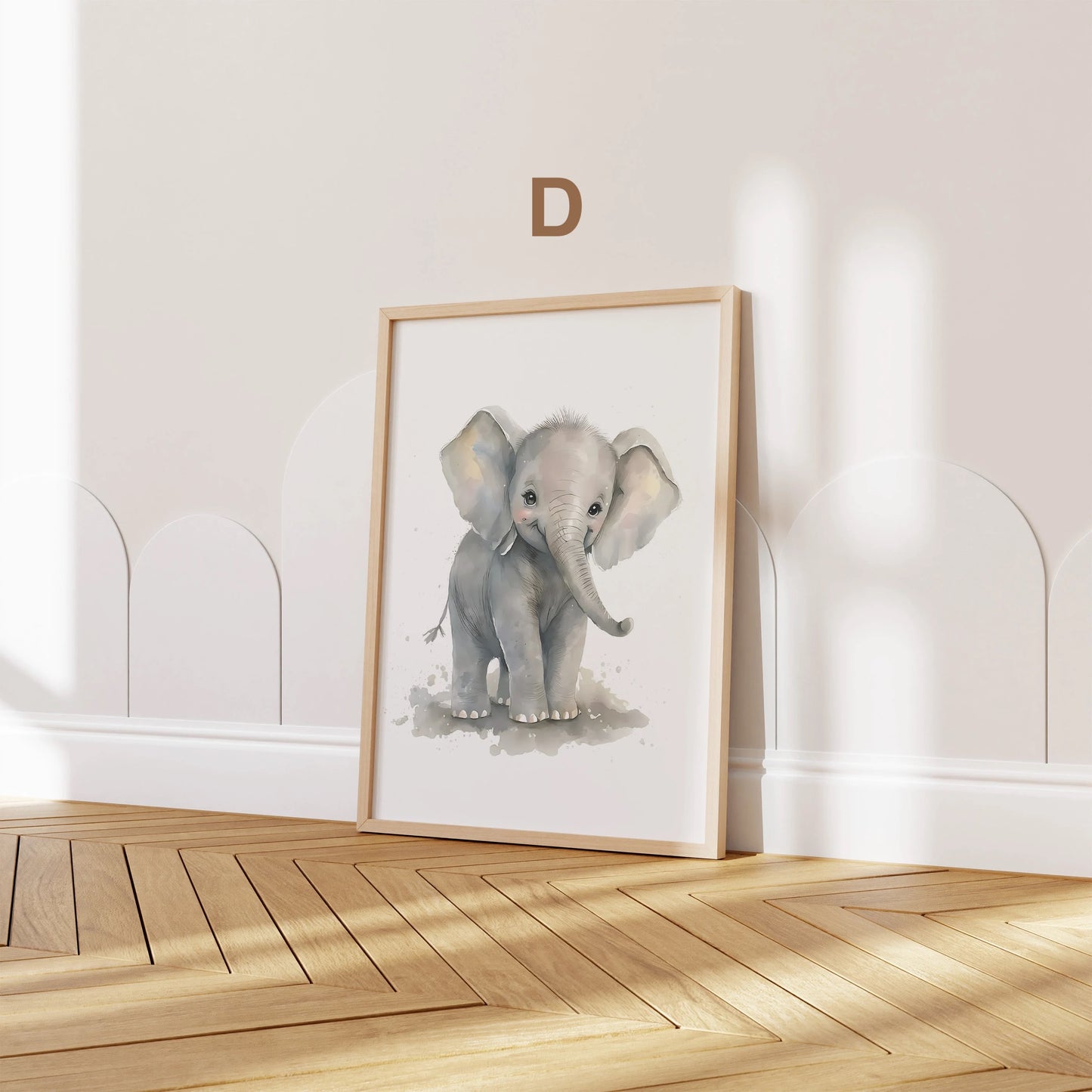 Poster Kinderzimmer Tiere Wald Dschungel Aquarell I Kinderzimmer Bilder I Wand Deko I Kunst Druck I Deko Print I ohne Rahmen