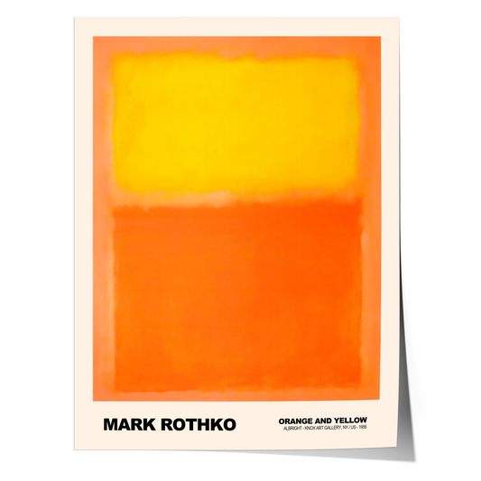 Poster Mark Rothko · Orange and Yellow · Abstrakter Expressionismus, Farbfeld · Print ohne Rahmen