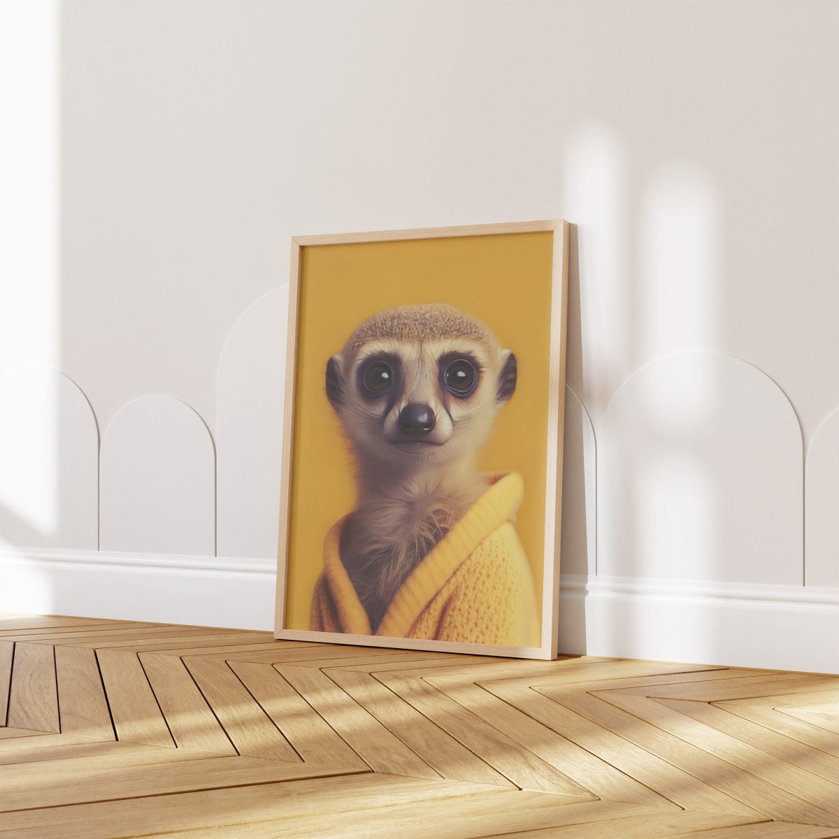 Kinderzimmer Poster Tiere Fuchs Elefant Bär Nashorn Erdmännchen · Kinderzimmer Bilder · Wand Deko · Kunst Druck · Deko Print · ohne Rahmen - justgoodmood