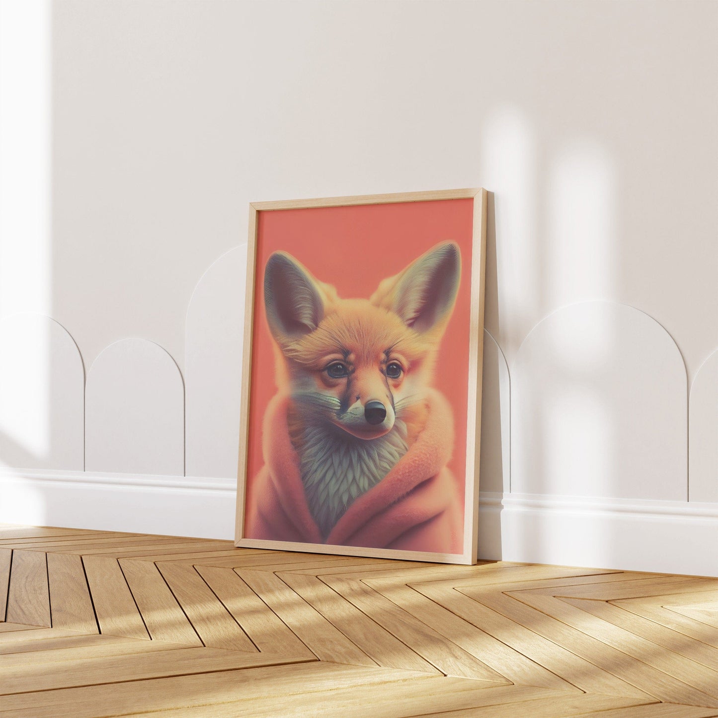 Kinderzimmer Poster Tiere Fuchs Elefant Bär Nashorn Erdmännchen · Kinderzimmer Bilder · Wand Deko · Kunst Druck · Deko Print · ohne Rahmen - justgoodmood