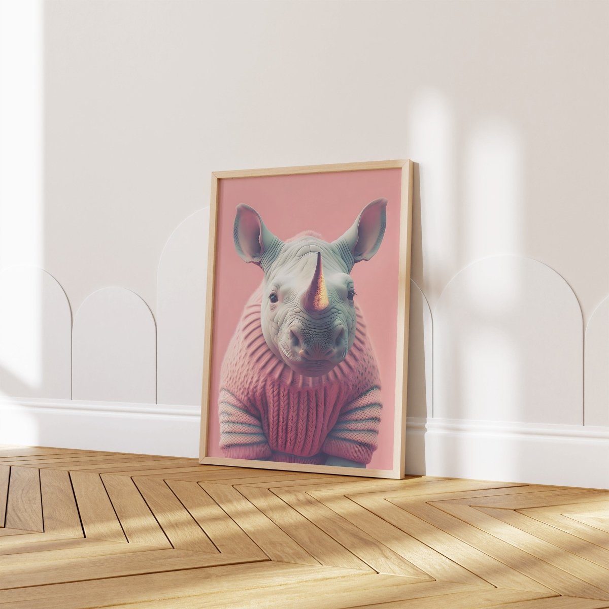 Kinderzimmer Poster Tiere Fuchs Elefant Bär Nashorn Erdmännchen · Kinderzimmer Bilder · Wand Deko · Kunst Druck · Deko Print · ohne Rahmen - justgoodmood