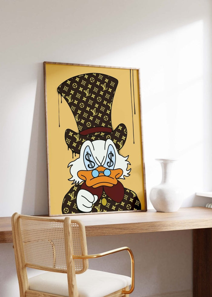 JUSTGOODMOOD Duck Poster – Moderne Canvas Kunst