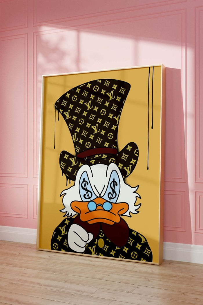 JUSTGOODMOOD Duck Poster – Moderne Canvas Kunst