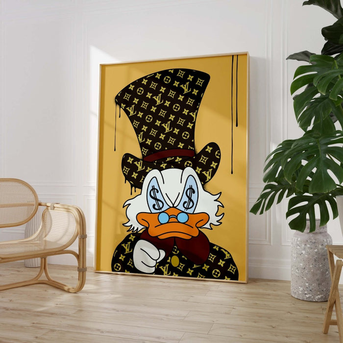 JUSTGOODMOOD Duck Poster – Moderne Canvas Kunst