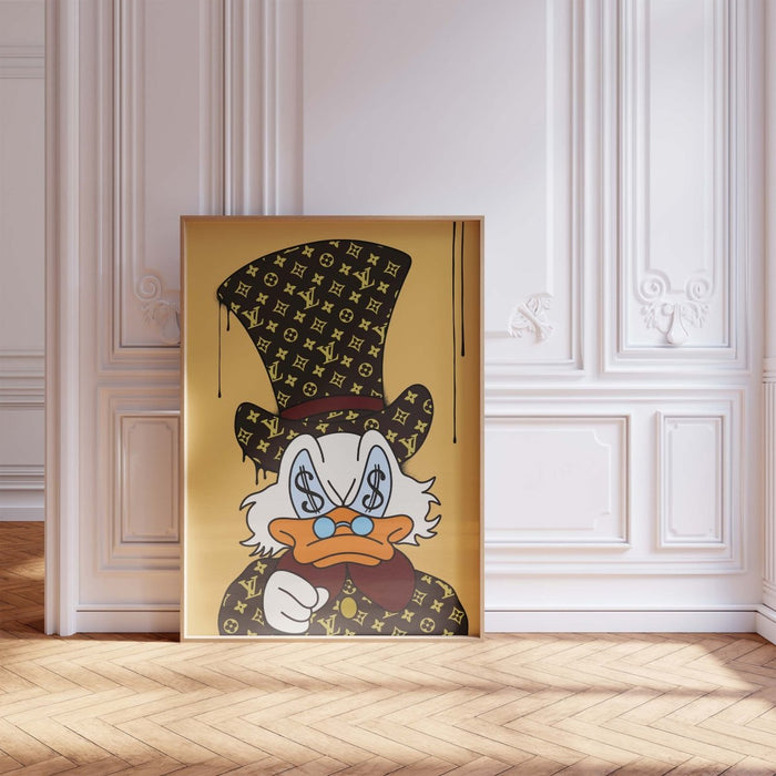 JUSTGOODMOOD Duck Poster – Moderne Canvas Kunst