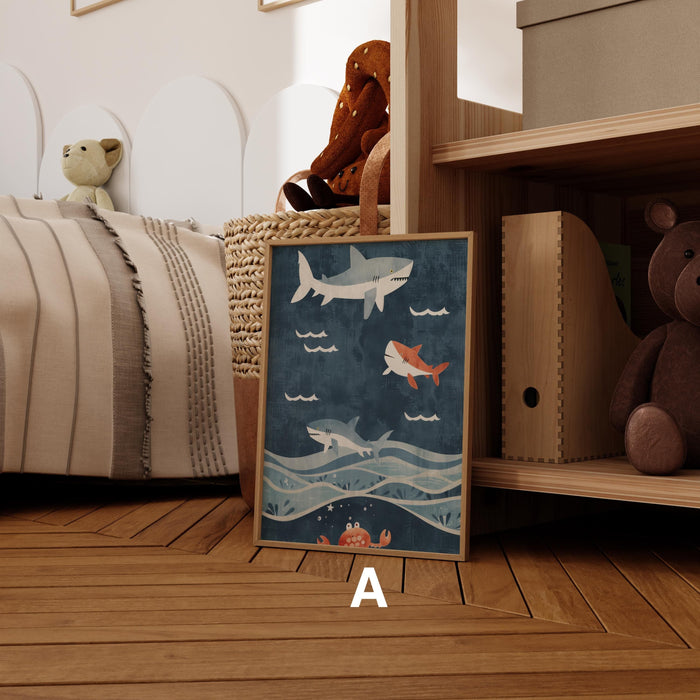 JUSTGOODMOOD Magische Ozeane Poster – Premium Qualität