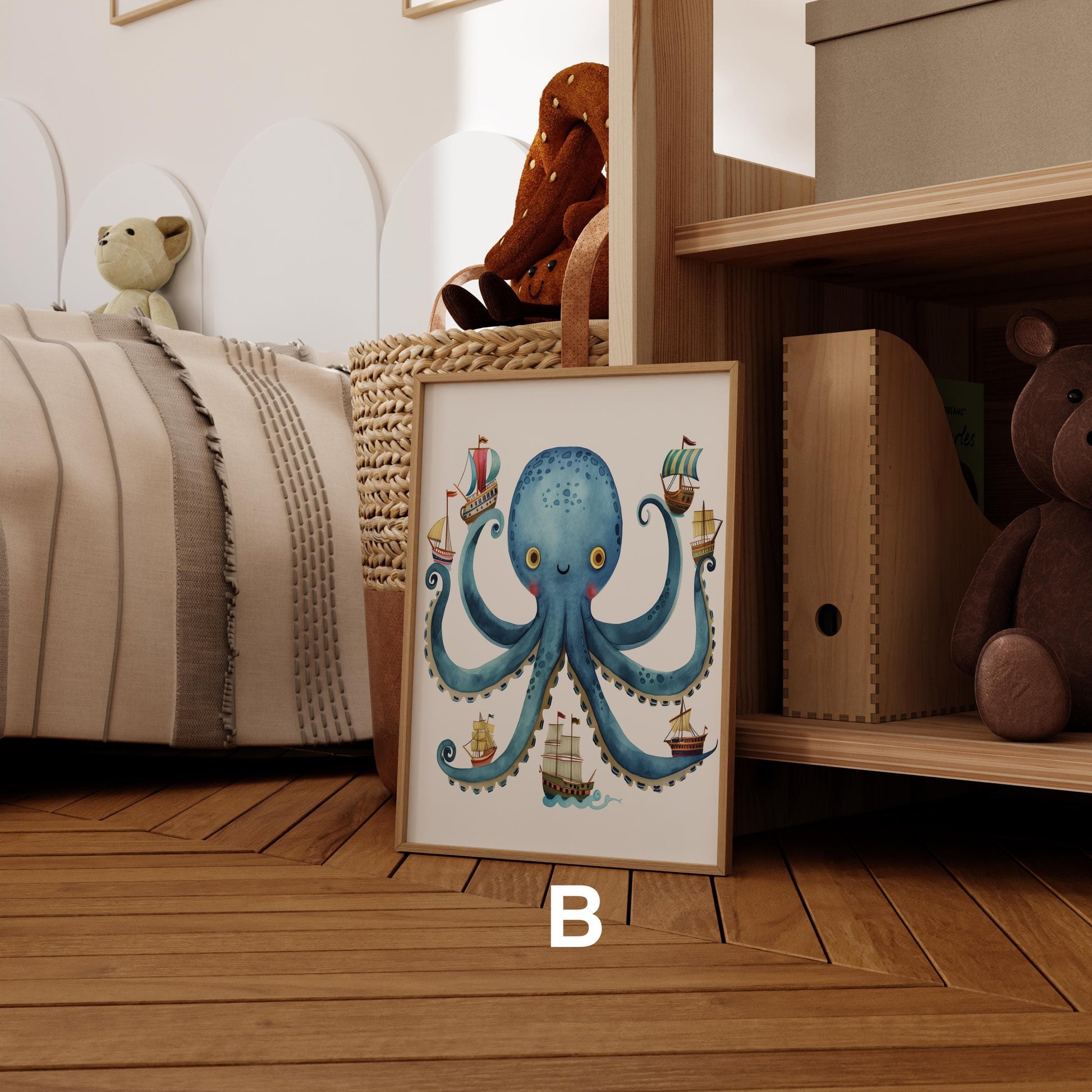 Magische Unterwasserwelt Poster Kinderzimmer · Geschenkidee für Kinder ·Märchenhafte Ozeane · Ozean - Abenteuer ·Deko Print ohne Rahmen - justgoodmood