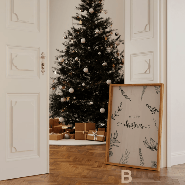 Weihnachtsposter auf Premium Baumwolle – JUSTGOODMOOD