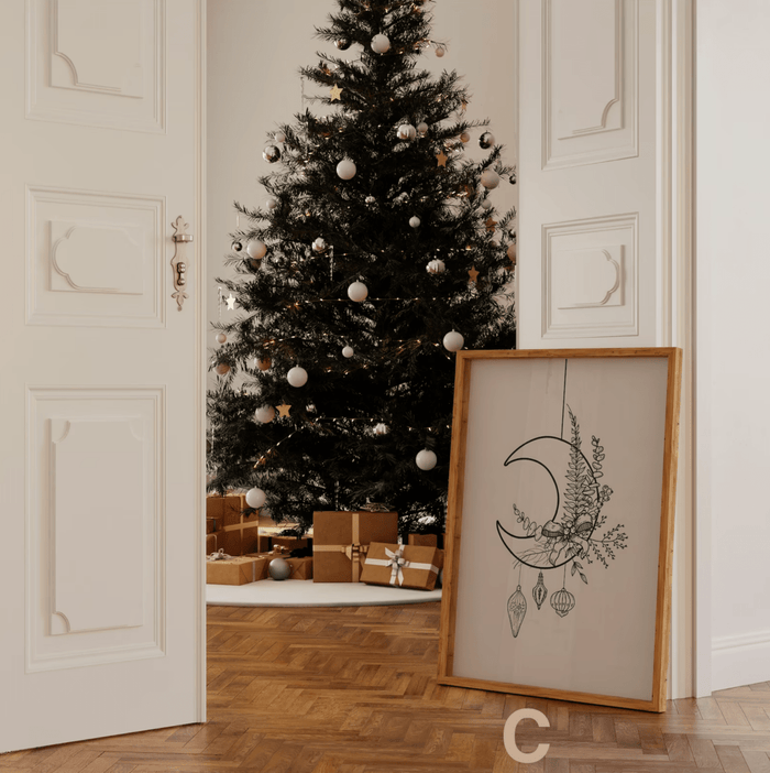 Weihnachtsposter auf Premium Baumwolle – JUSTGOODMOOD