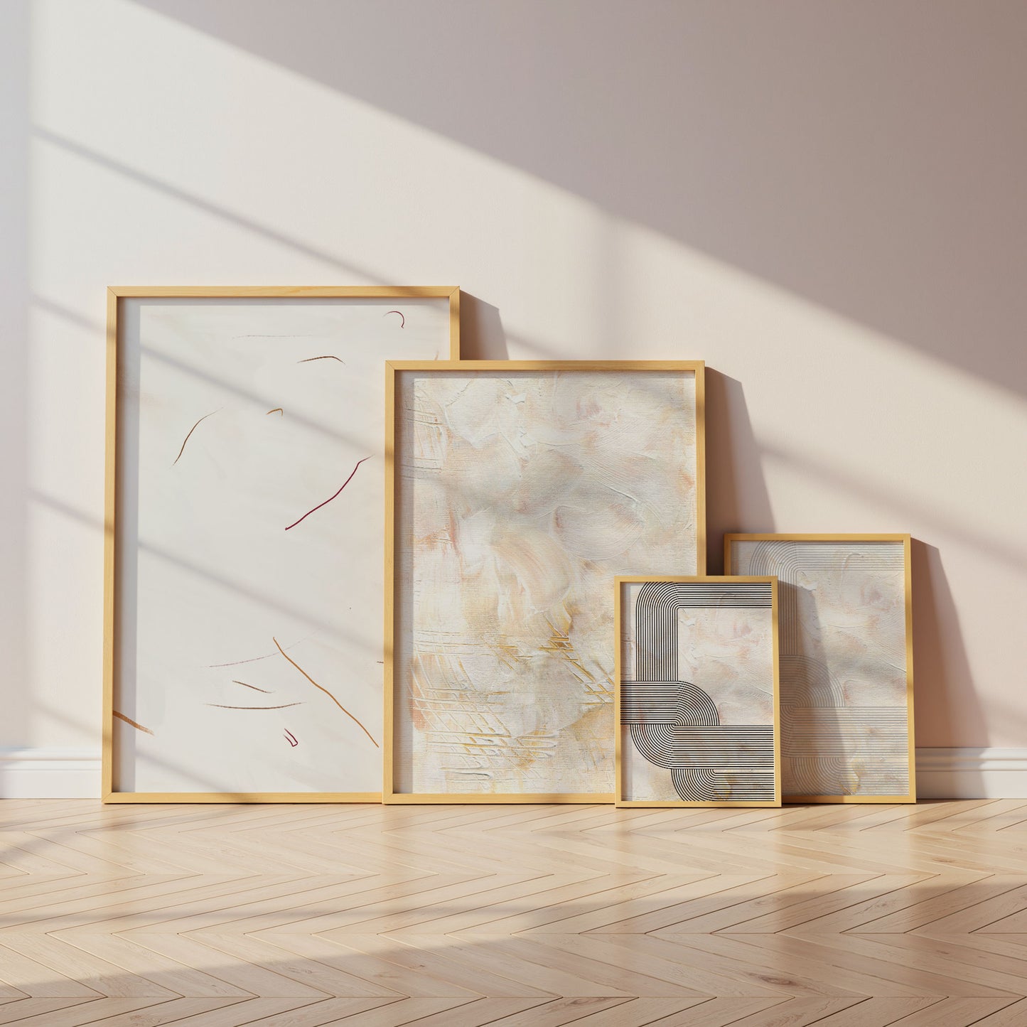Abstrakte Linien Poster · Geschenkidee · Minimalistische Formen und Neutrale Wandkunst · Dekoprint ohne Rahmen