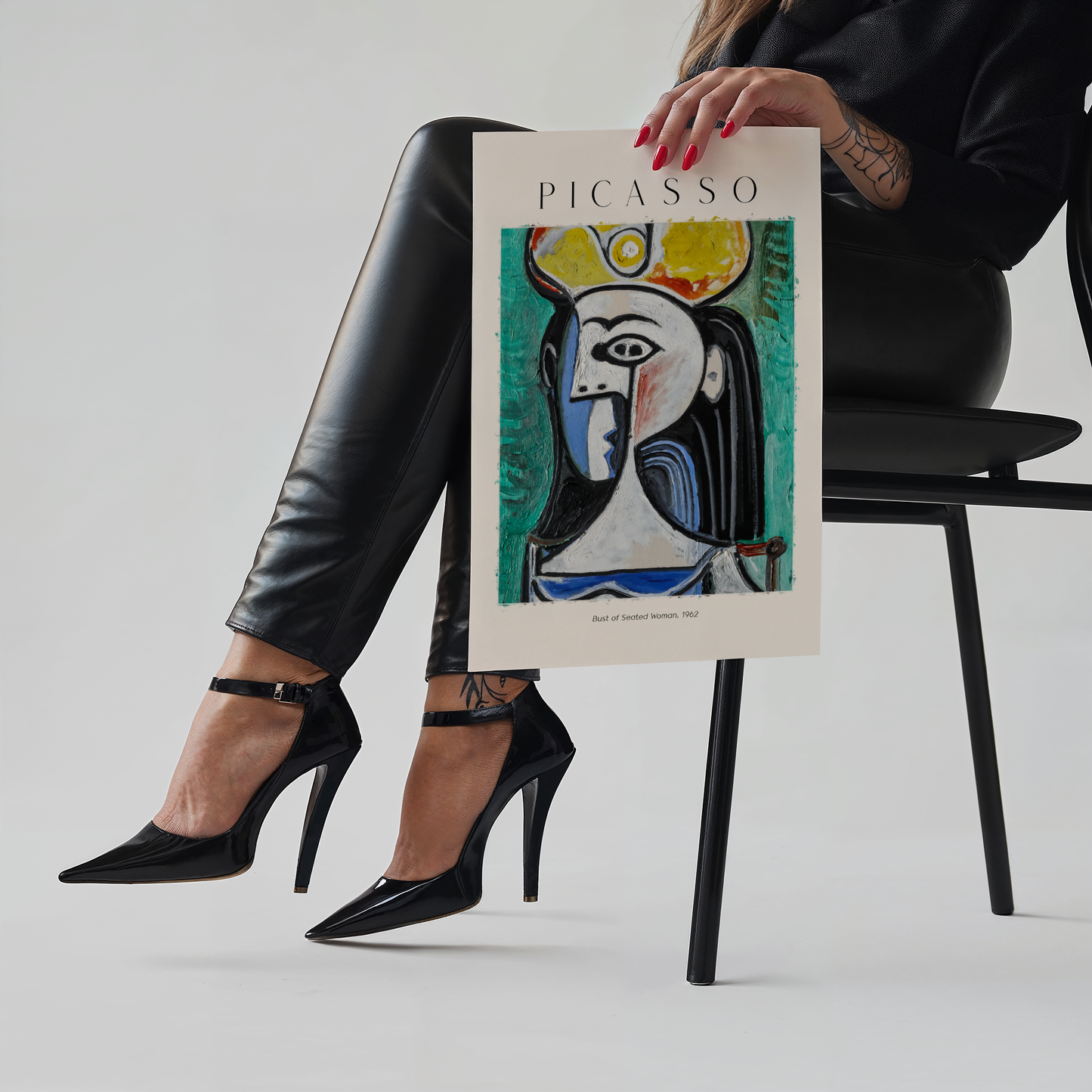 Picasso Poster · Geschenkidee · Kubistische Frauenporträt Mutter mit Kind Weeping Woman · Dekoprint ohne Rahmen