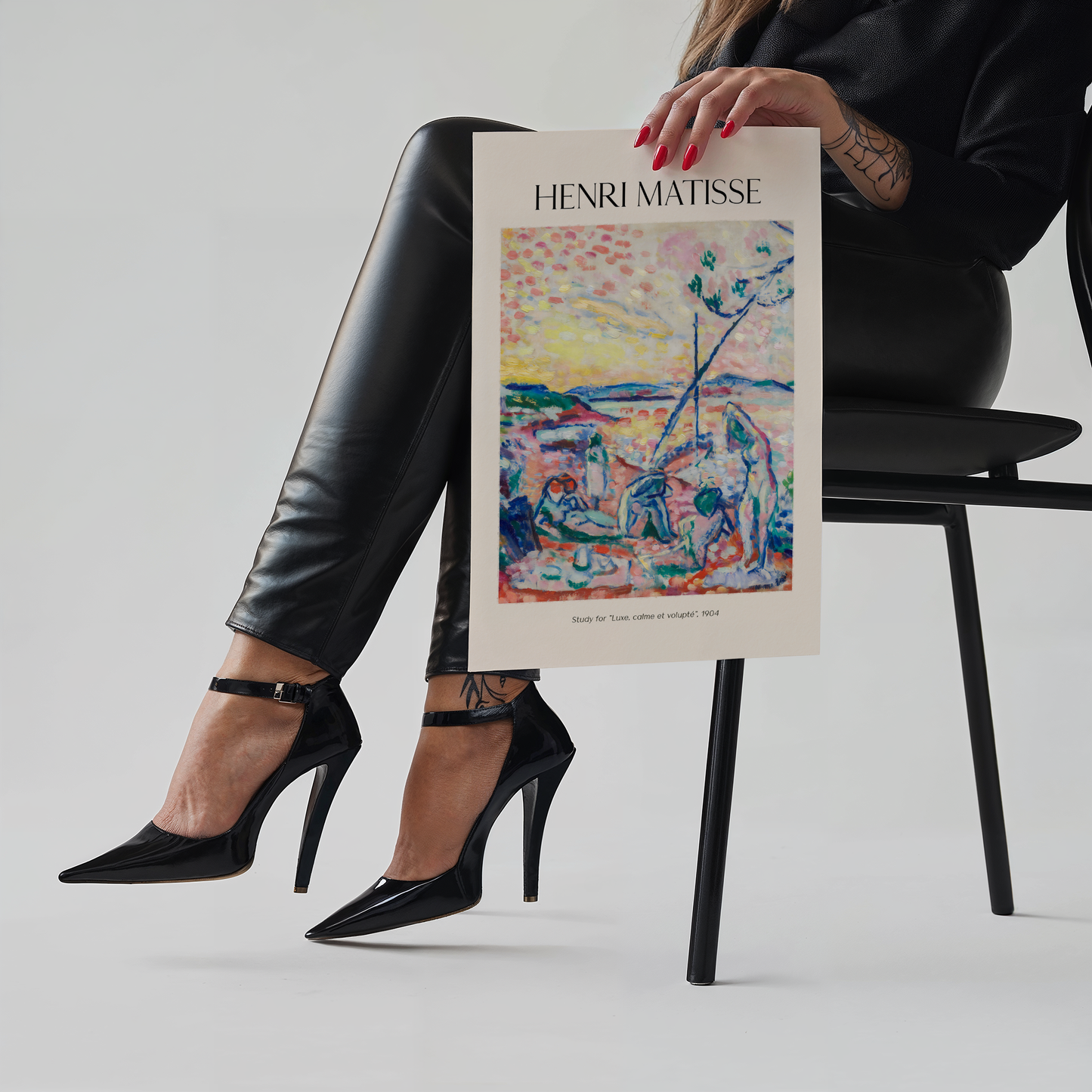 Henri Matisse Poster · Geschenkidee · Collioure Landschaften Goldfisch Offenes Fenster Fauvistisches Interieur · Dekoprint ohne Rahmen