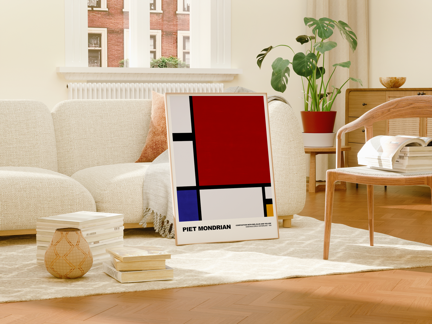 Poster Piet Mondrian · Tableau I · De Stijl, Neoplastizismus · Print ohne Rahmen